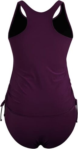 Firpearl Women's Tankini Swimsuits with Shorts Athletic Two Piece Bathing Suits Racerback Tummy Control Swimwear in Saudi Arabia