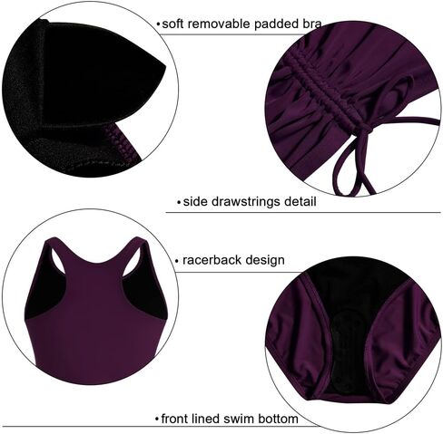 Firpearl Women's Tankini Swimsuits with Shorts Athletic Two Piece Bathing Suits Racerback Tummy Control Swimwear in Saudi Arabia