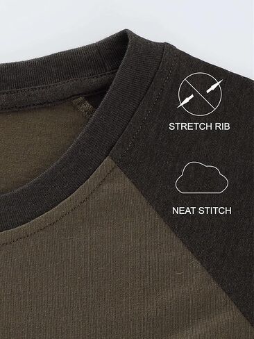 قمصان رياضية رجالية كاجوال من KNQR بقصة ضيقة وأكمام قصيرة/طويلة الأكمام ورقبة دائرية للبيسبول قمصان رياضية نشطة تي شيرت in Kuwait