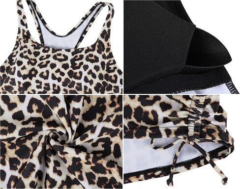 Mycoco Tankini Swimsuits for Women Tummy Control Two Piece Bathing Suits Athletic Racerback Tank Top with Bottom Swimwear in Kuwait