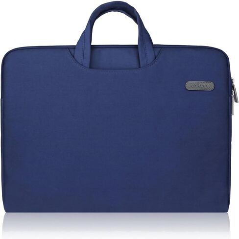 ARVOK 13 13.3 14 Inch Water-Resistant Canvas Fabric Laptop Sleeve with Handle&Zipper Pocket/Notebook Computer Case/Ultrabook Briefcase Carrying Bag for HP/Dell/Lenovo/Asus/Acer/Samsung, Black in Kuwait