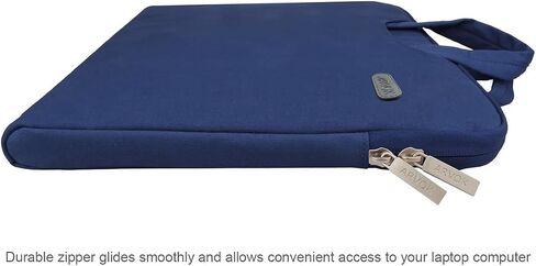 ARVOK 13 13.3 14 Inch Water-Resistant Canvas Fabric Laptop Sleeve with Handle&Zipper Pocket/Notebook Computer Case/Ultrabook Briefcase Carrying Bag for HP/Dell/Lenovo/Asus/Acer/Samsung, Black in Kuwait
