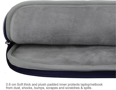 ARVOK 13 13.3 14 Inch Water-Resistant Canvas Fabric Laptop Sleeve with Handle&Zipper Pocket/Notebook Computer Case/Ultrabook Briefcase Carrying Bag for HP/Dell/Lenovo/Asus/Acer/Samsung, Black in Kuwait