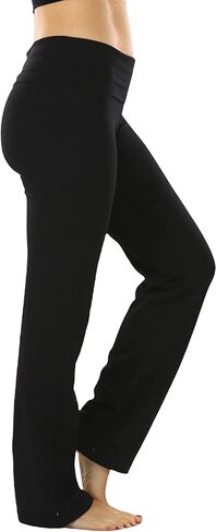 ToBeInStyle Women's Low Rise Sweatpants w/Fold-Over Waistband in Kuwait