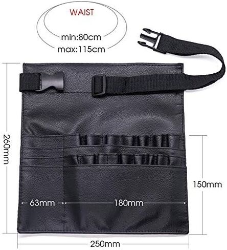 DFIEER 22 Pockets Professional Cosmetic Makeup Brush Bag with Artist Belt Strap for Women (Brush Not Included) in Kuwait