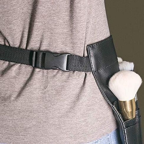 DFIEER 22 Pockets Professional Cosmetic Makeup Brush Bag with Artist Belt Strap for Women (Brush Not Included) in Kuwait