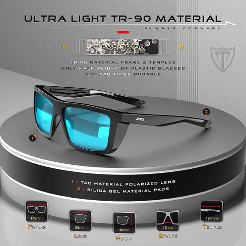 ATTCL Sports Polarized Sunglasses For Men Women Cycling Driving Fishing 100% UV Protection Sunglass in Kuwait
