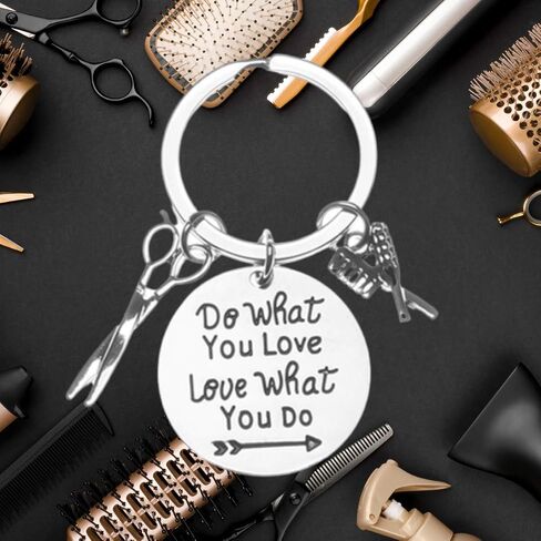 Infinity Collection Hairstylist Gift, Hairstylist Charm Keychain, Hairdresser Do What You Love, Love What You Do Gift, Hairdresser Keychain, Gift for Stylists in Saudi Arabia