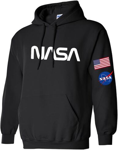 Studio 9Thirty3 Adult NASA Sweatshirt Hoodie with Flag and NASA logo, Gift for Space Enthusiast, NASA Gift in Kuwait