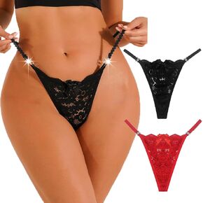 Melelly Women Lace Panties Floral Underwear Lace Briefs with Cute Bow Center 1-4 Pack