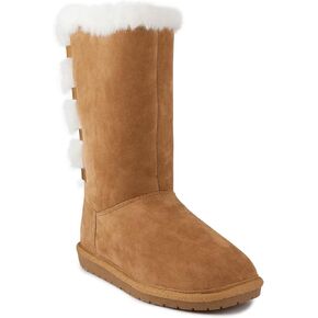 Sugar Womens Panthea Microsuede Faux Fur Shearling Boots