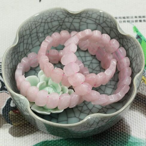 Keleny Semi Precious Stones S Shape Faceted Beaded Stretchable Crystal Bangle 7.5 Inch Unisex in Saudi Arabia