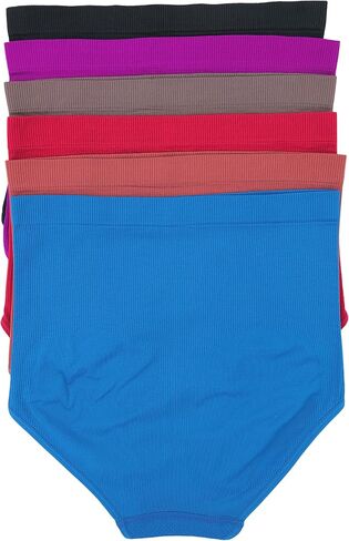 ToBeInStyle Women's 6 Pack High-Waist Compression Control Briefs - Plus Size 2X to 4X in Saudi Arabia