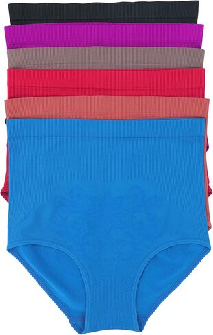 ToBeInStyle Women's 6 Pack High-Waist Compression Control Briefs - Plus Size 2X to 4X in Saudi Arabia