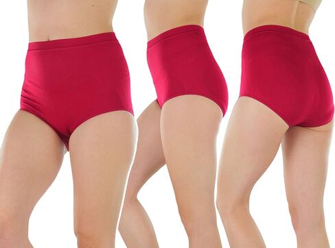 ToBeInStyle Women's 6 Pack High-Waist Compression Control Briefs - Plus Size 2X to 4X in Saudi Arabia