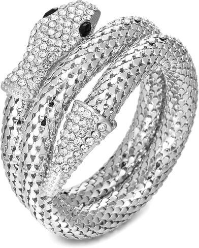 سوار ذراع الثعبان المرن القابل للانحناء من LUREME، سوار ذراع الثعبان قابل للتعديل للنساء (bl003559) in Kuwait