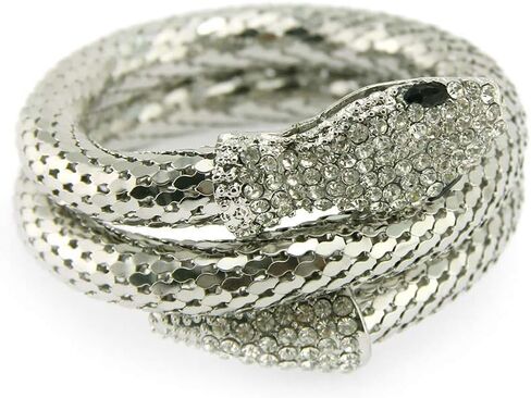 سوار ذراع الثعبان المرن القابل للانحناء من LUREME، سوار ذراع الثعبان قابل للتعديل للنساء (bl003559) in Kuwait