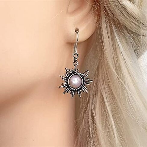Boho Sun Moon and Stars Drop Dangle Earrings,Bohemian Statement Earrings for Women Girls Asymmetrical Celestial Jewelry Gift in Kuwait