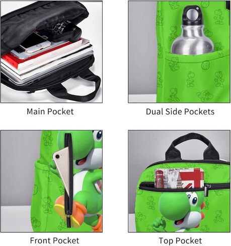 SCRFUCKEAM Backpack Leisure Laptop Backpack Girl Boy Lightweight Backpacks Travel Backpack Men And Women Black, Black, One Size, Travel Backpacks in Kuwait