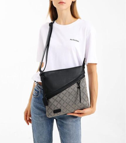 Medium Crossbody Bags for Women Trendy, Leather Cross Body Bag Purses and Travel Shoulder bag with Multi Pockets in Kuwait