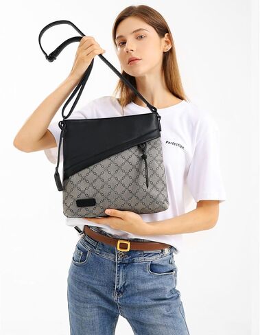 Medium Crossbody Bags for Women Trendy, Leather Cross Body Bag Purses and Travel Shoulder bag with Multi Pockets in Kuwait