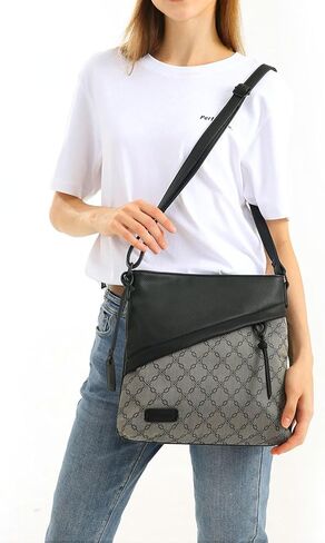 Medium Crossbody Bags for Women Trendy, Leather Cross Body Bag Purses and Travel Shoulder bag with Multi Pockets in Kuwait