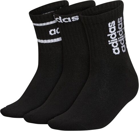 adidas Women's Sport Linear High Quarter Socks (3-Pair) in Saudi Arabia