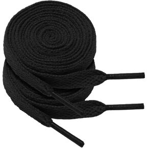Kristin Fox 2 Pair Flat Shoe Laces 5/16" Wide Colorful Shoelaces for Athletic Sneakers,Shoes Boot Strings for Adult Kids