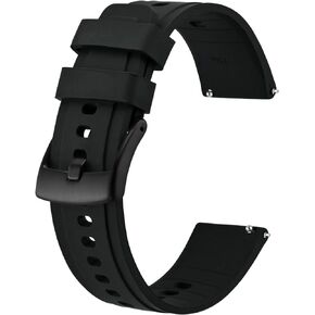 BISONSTRAP 20mm 22mm Silicone Watch Bands, Flexible Rubber Watch Straps for Men and Women
