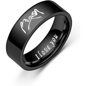 SKNGMO 6 مللي متر الفولاذ المقاوم للصدأ كلاسيكي عادي عشاق زوجين الزفاف الفرقة بيان الذكرى خاتم الخطوبة عيد الحب مجوهرات الزفاف in Kuwait