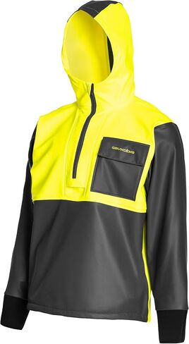 Grundéns Neptune Thermo Anorak Jacket | Durable Waterproof Protection Jacket with Warm Fleece Backer for Fishing Rain Gear in Saudi Arabia