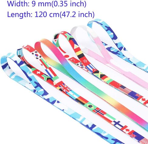 4 أزواج من جوركسي أربطة أحذية ذات نقش ملون ومسطح للنساء والفتيات والأطفال أحذية قماشية رياضية ملونة - علم قوس قزح وردي أزرق in Kuwait