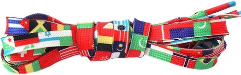 4 أزواج من جوركسي أربطة أحذية ذات نقش ملون ومسطح للنساء والفتيات والأطفال أحذية قماشية رياضية ملونة - علم قوس قزح وردي أزرق in Kuwait