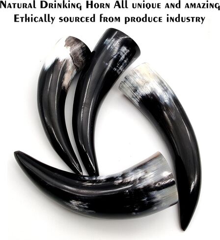 Genuine Ox Wine/Mead Drinking Odin engraved Horn Medieval Viking Cup - Authentic Medieval Inspired Mug with stand and holster by Vikings Valhalla in Saudi Arabia
