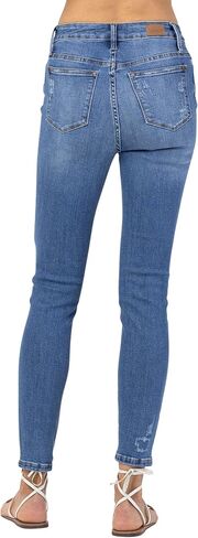 Judy Blue Women's High Waist Lemon Patch Skinny Jeans (20W, Medium Blue) in Saudi Arabia