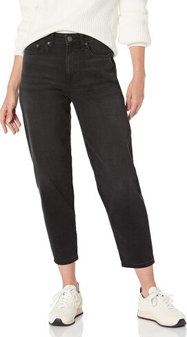 Amazon Essentials Women's High-Rise Relaxed Leg Tapered Ankle Jean in Kuwait