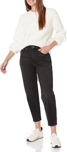 Amazon Essentials Women's High-Rise Relaxed Leg Tapered Ankle Jean in Kuwait