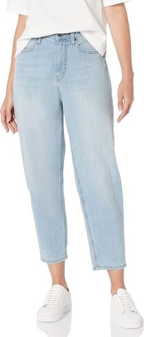 Amazon Essentials Women's High-Rise Relaxed Leg Tapered Ankle Jean in Kuwait