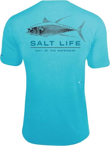 Salt Life Men's Deep Ventures Short Sleeve Performance Tee in Saudi Arabia