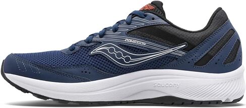 Saucony Men's Cohesion 15 Running Shoe, Navy/Silver, 11 W in Saudi Arabia