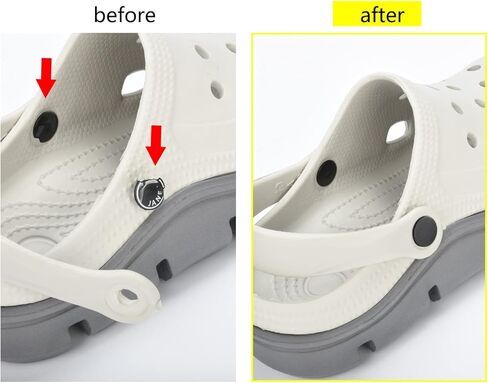 مسامير إصلاح أحذية الشاطئ العالمية، 8 مجموعات استبدال زر حزام للرجال والنساء أحذية الصيف (أسود) in Kuwait