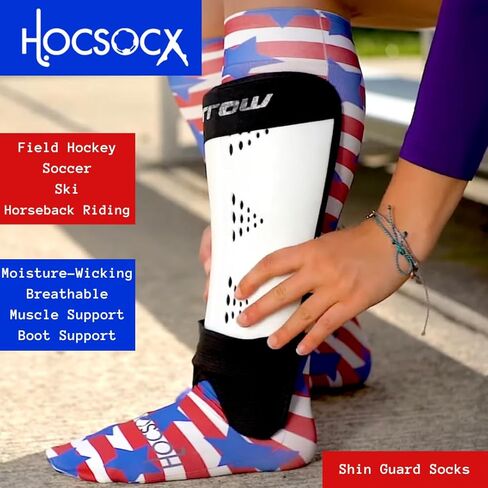 Hocsocx Lemons Performance Liner Moisture-Wicking Protection for Field Hockey, Ice Hockey, Soccer, Skiing, and Horseback Riding, Medium in Saudi Arabia