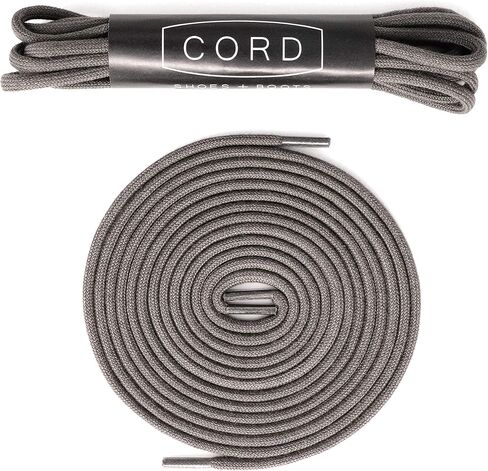 أربطة أحذية CORD [عبوة من زوجين] 100% قطن، دائرية، غير مشمع، متينة، صنع في إيطاليا in Kuwait