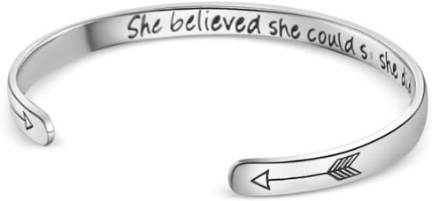 SDL - Inspirational bracelet - jewelry - Gifts for women - Bracelet to encourage people - Stainless steel - Perseverance in Saudi Arabia