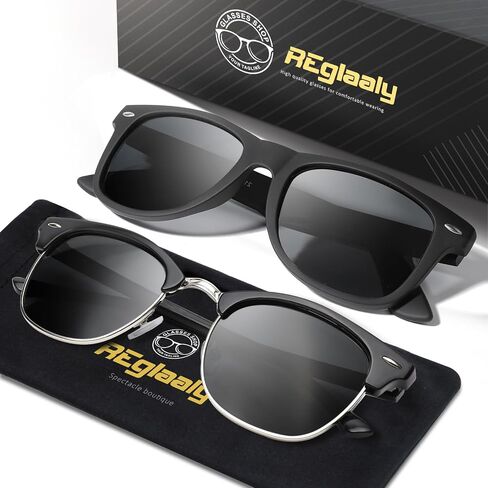 AOMASTE Sunglasses Men/Mens Polarized Sunglasses for Men Women,Classic Semi-Rimless Sun Glasses in Saudi Arabia