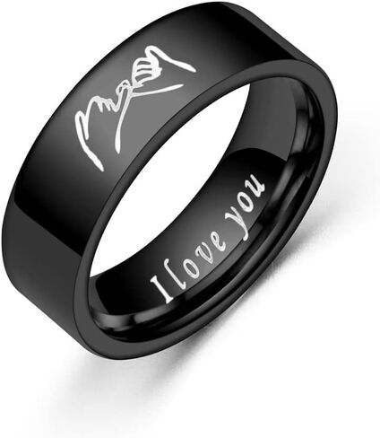 SKNGMO 6 مللي متر الفولاذ المقاوم للصدأ كلاسيكي عادي عشاق زوجين الزفاف الفرقة بيان الذكرى خاتم الخطوبة عيد الحب مجوهرات الزفاف in Kuwait