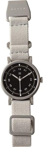 حركة سويسرية نسائية من Maven مقاس 34 مم مع حزام باراشوت وساعات زجاجية من كريستال الياقوت in Kuwait