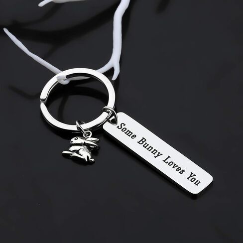 Gzrlyf Bunny Keychain بعض الأرنب يحبك هدايا أرنب لمحبي الأرنب in Saudi Arabia