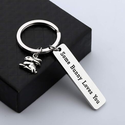 Gzrlyf Bunny Keychain بعض الأرنب يحبك هدايا أرنب لمحبي الأرنب in Saudi Arabia