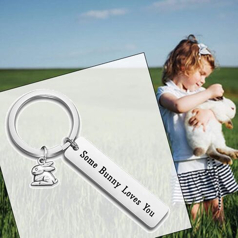 Gzrlyf Bunny Keychain بعض الأرنب يحبك هدايا أرنب لمحبي الأرنب in Saudi Arabia